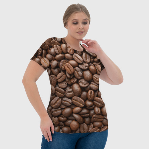 Женская футболка 3D Coffee, цвет 3D печать - фото 6