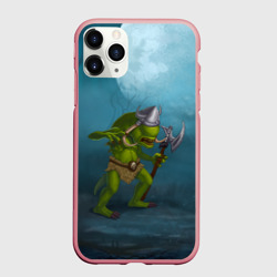 Чехол для iPhone 11 Pro Max матовый Сэр Троглодит - Варвар, болото