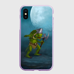 Чехол для iPhone XS Max матовый Сэр Троглодит - Варвар, болото