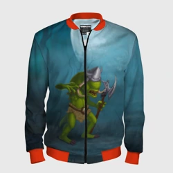 Мужской бомбер 3D Сэр Троглодит - Варвар, болото