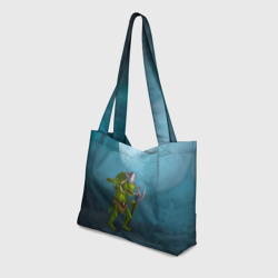 Пляжная сумка 3D Сэр Троглодит - Варвар, болото - фото 2