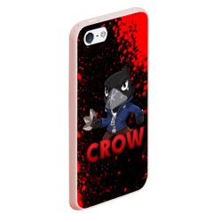 Чехол для iPhone 5/5S матовый Brawl Stars crow - фото 2