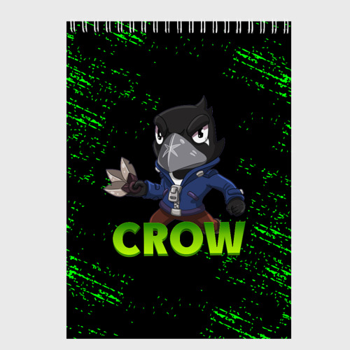 Скетчбук Brawl Stars crow, цвет белый