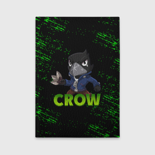 Обложка для автодокументов Brawl Stars crow, цвет черный