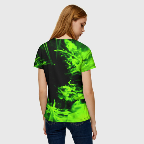 Женская футболка 3D BRAWL STARS LEON, цвет 3D печать - фото 4