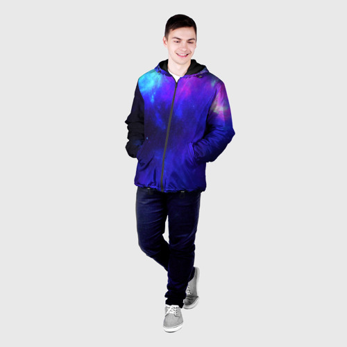 Мужская куртка 3D с принтом СЕВЕРНОЕ СИЯНИЕ, фото на моделе #1