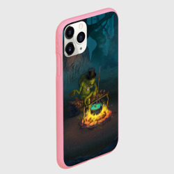 Чехол для iPhone 11 Pro Max матовый Сэр Троглодит - Болото, текст - фото 2