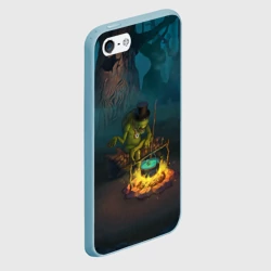 Чехол для iPhone 5/5S матовый Сэр Троглодит - Болото, текст - фото 2