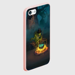 Чехол для iPhone 5/5S матовый Сэр Троглодит - Болото, текст - фото 2