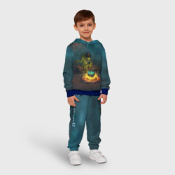 Детский костюм с толстовкой 3D Сэр Троглодит - Болото, текст - фото 2