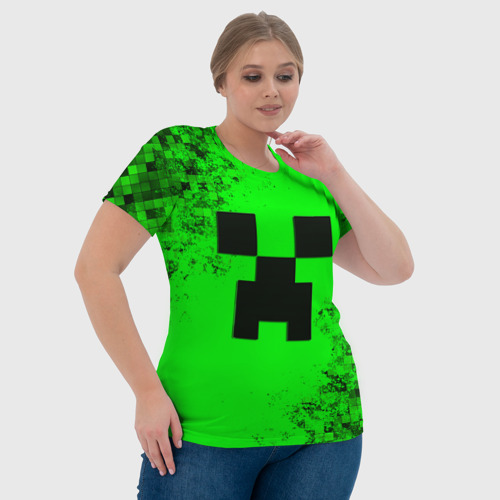 Женская футболка 3D Minecraft, цвет 3D печать - фото 6