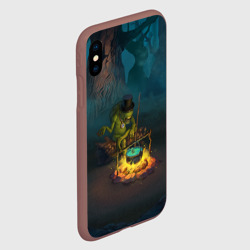 Чехол для iPhone XS Max матовый Сэр Троглодит - Болото, англ - фото 2
