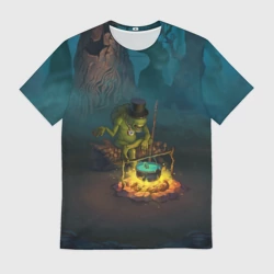 Мужская футболка 3D Сэр Троглодит - Болото, англ