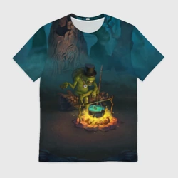 Мужская футболка 3D Сэр Троглодит - Болото, англ