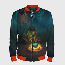 Мужской бомбер 3D Сэр Троглодит - Болото