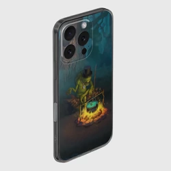 Чехол для iPhone 16 Pro силиконовый с защитой камеры Сэр Троглодит - Болото - фото 2