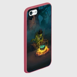 Чехол для iPhone 5/5S матовый Сэр Троглодит - Болото - фото 2