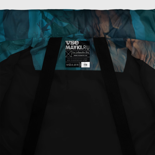 Зимняя куртка для девочек 3D Сэр Троглодит - Болото, цвет черный - фото 7