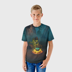 Детская футболка 3D Сэр Троглодит - Болото - фото 2