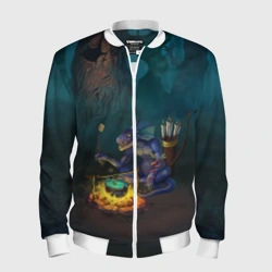 Мужской бомбер 3D Сэр Троглодит - Ящер