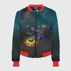 Женский бомбер 3D Сэр Троглодит - Ящер