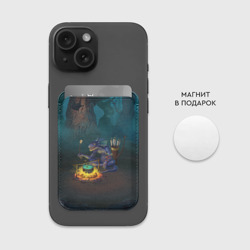 Картхолдер Magsafe магнитный Сэр Троглодит - Ящер - фото 2