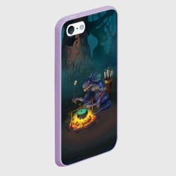 Чехол для iPhone 5/5S матовый Сэр Троглодит - Ящер - фото 2