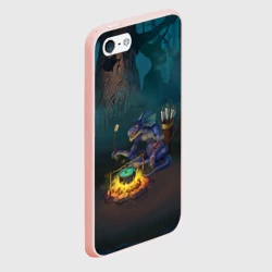 Чехол для iPhone 5/5S матовый Сэр Троглодит - Ящер - фото 2