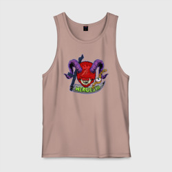 Мужская майка хлопок Сэр Троглодит - Психоделика демон