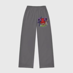 Женские брюки oversize без начеса хлопок Сэр Троглодит - Психоделика демон