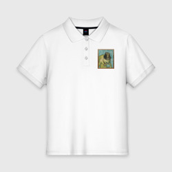 Женское поло хлопок Сэр Троглодит - Импрессионизм