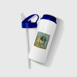 Бутылка для воды с трубочкой Сэр Троглодит - Импрессионизм - фото 2
