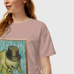 Женская футболка хлопок Oversize Сэр Троглодит - Импрессионизм - фото 2