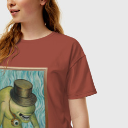 Женская футболка хлопок Oversize Сэр Троглодит - Импрессионизм - фото 2