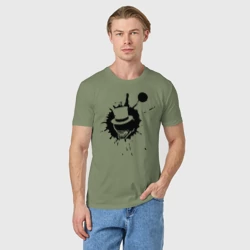 Мужская футболка хлопок Сэр Троглодит - Минимализм чер - фото 2