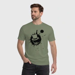 Мужская футболка хлопок Сэр Троглодит - Минимализм чер - фото 2