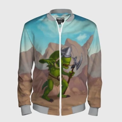 Мужской бомбер 3D Сэр Троглодит - Варвар, текст