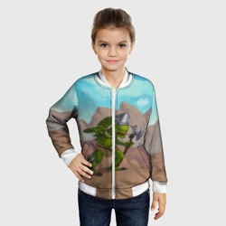 Детский бомбер 3D Сэр Троглодит - Варвар, текст - фото 2