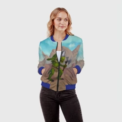 Женский бомбер 3D Сэр Троглодит - Варвар, текст - фото 2