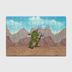 Головоломка Пазл магнитный 126 элементов Сэр Троглодит - Варвар, текст