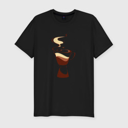 Приталенная футболка Кофе (Мужская)