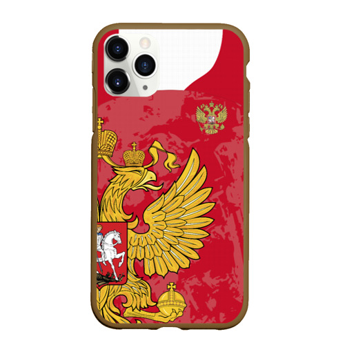 Чехол для iPhone 11 Pro Max матовый с принтом Сборная России 2020 Exlusive, вид спереди #2