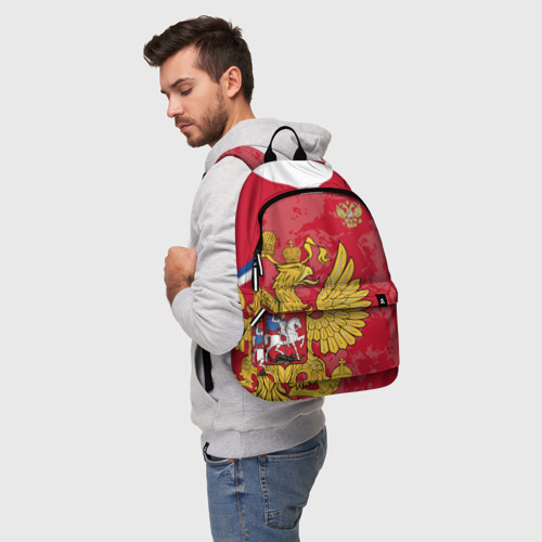 Рюкзак 3D с принтом Сборная России 2020 Exlusive, фото на моделе #1