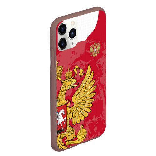Чехол для iPhone 11 Pro Max матовый с принтом Сборная России 2020 Exlusive, вид сбоку #3