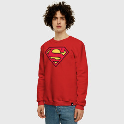 Мужской свитшот хлопок Superman logo - фото 2