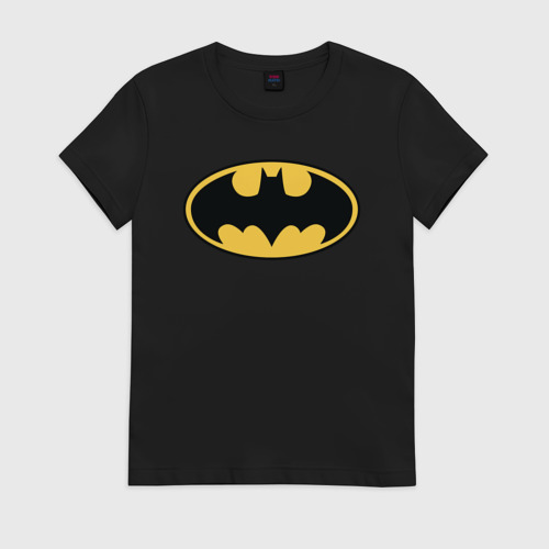Женская футболка хлопок Batman logo Фото 01 Женская футболка хлопок Batman logo Фото 01