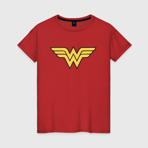 Женская футболка хлопок Wonder Woman Logo Фото 01 Женская футболка хлопок Wonder Woman Logo Фото 01