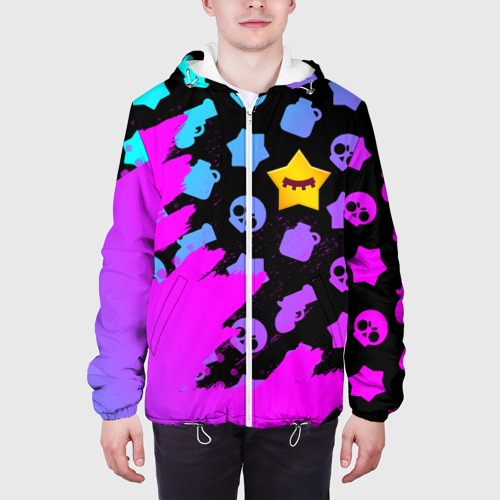 Мужская куртка 3D Brawl Stars - Sandy, цвет 3D печать - фото 4
