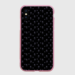 Чехол для iPhone XS Max матовый Сэр Троглодит - Паттерн, черны