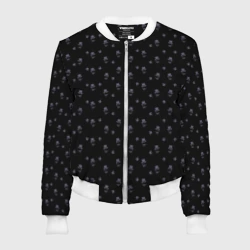 Женский бомбер 3D Сэр Троглодит - Паттерн, черны